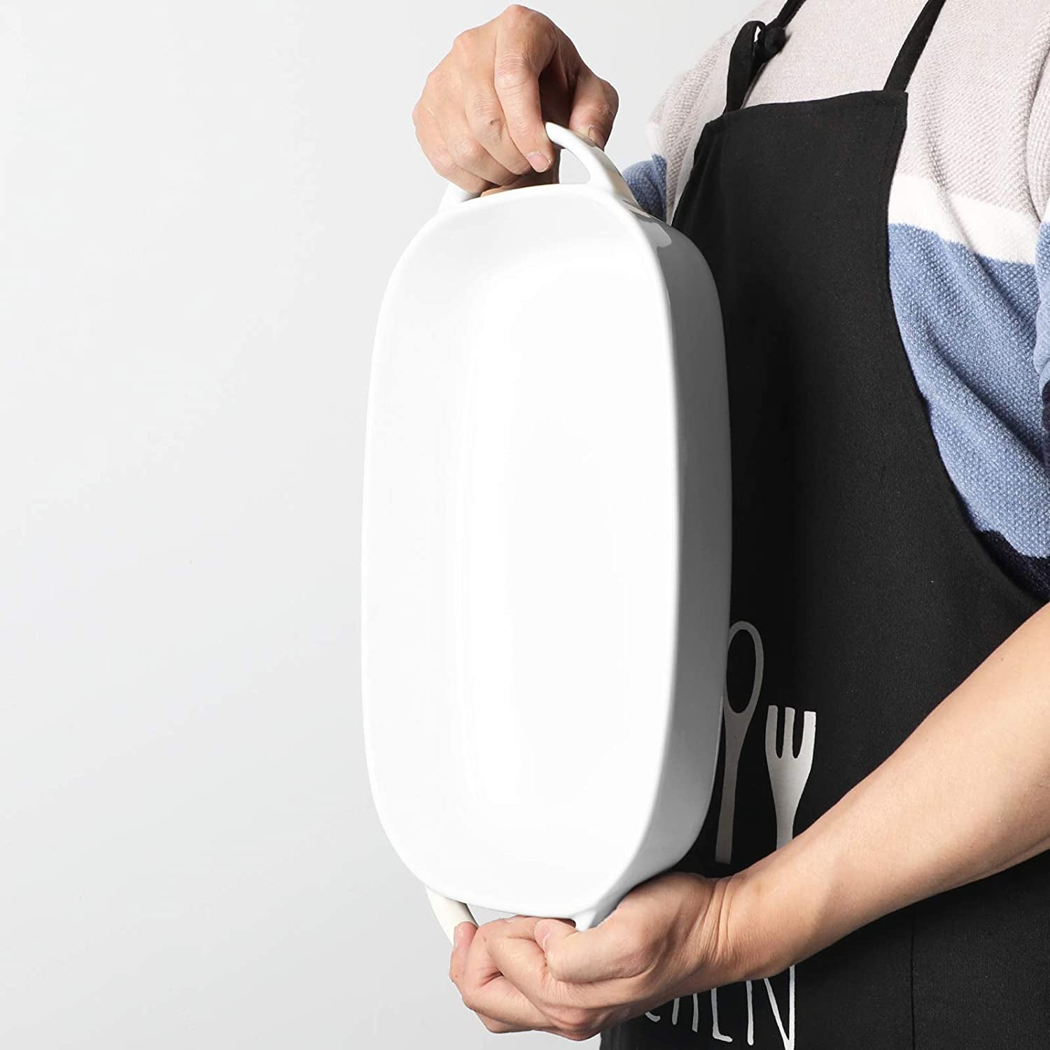 Ceramic 2.6 Quart Baking Dish Set of 1, 9.3" X 13" (White, 1 Piece Assortment)