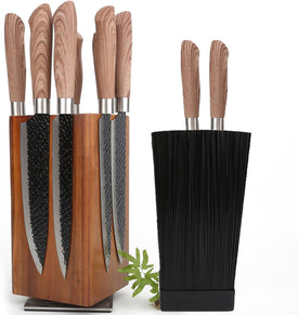 Magnetic Knife Wooden Block 360 Rotatable Knife Holder Rack Magnetic Stands with Strong Enhanced Magnets Kinves Strip