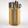 360KB MAX ™ - Magnetic Rotating Knife Block - W/Top Slots, Capaciy for 20+ Knives - Largest in the  ® Family. (Honey Bamboo)