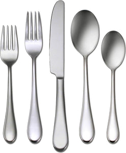 Icarus 45-Piece Flatware Set, Service for 8, Silver