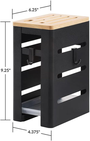 Image of Knife Block Holder, Kitchen Knife Organizer Storage Stand 8 Slots, Kitchen Block Knife Holder, Storage Rack,Safe to Use Different Size Shape Knife Sharpeners Scissors Kitchen Countertop