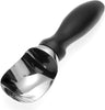 Ice Cream Scoop - Heavy Duty 18/8 Stainless Steel with Soft Grip Handle, Professional Sturdy Ice Cream Scooper, Premium Kitchen Tool for Cookie Dough, Gelato, Sorbet, Melon, Black