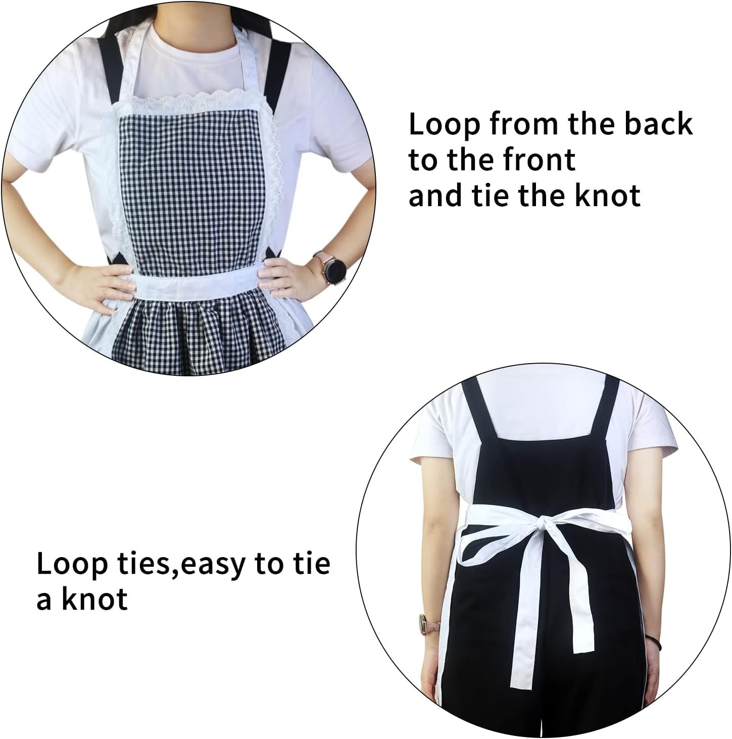Matching Apron for Kids and Mom, Women Child Kitchen Apron Set with Chef Hat for Cooking Baking BBQ