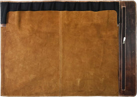 Leather Knife Roll Storage Bag, Elastic and Expandable 10 Pockets, Adjustable/Detachable Shoulder Strap, Travel-Friendly Chef Knife Case (Dark Brown, Leather)