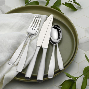 Satin Loft 75-Piece 18/10 Stainless Steel Flatware Set with Serving Utensil Set, Service for 12