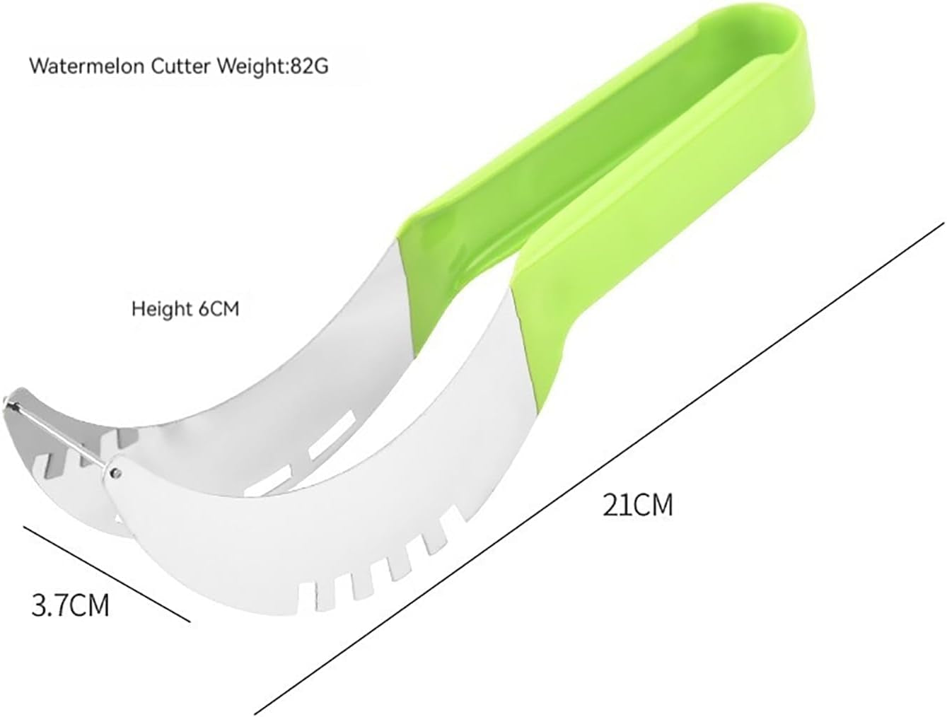 Watermelon Slicer Cutter, Watermelon Fork Slicer, Summer Watermelon Cutting Artifact, Stainless Steel Fruit Forks Slicer Knife for Family Parties Camping