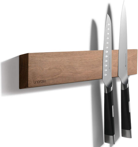 Image of 16.5'' Magnetic Knife Holder for Wall, Powerful Acacia Wood Magnetic Knife Strip Knife Rack for Kitchen Knives & Tools