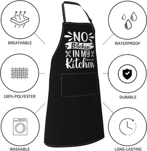 Aprons for Women with Pockets | 28 X 33 Inches | Cooking, Baking, Kitchen, Chef, Men'S Apron