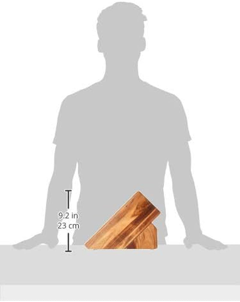 17-Slot Acacia Knife Storage Block