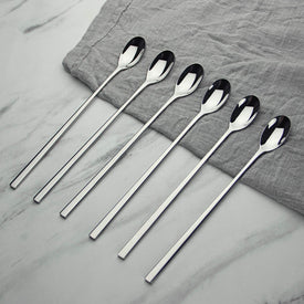 Tea Spoon, Aoo Long Handle Dessert Spoons,Set of 4