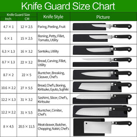 Knife Guards, 2/4/5/10/20Pcs 4.7In - 12.2In Universal Knife Edge Guards, Non-Bpa Knife Sheath, Waterproof Abrasion Resistant Felt Lined Knife Cover Sleeves Knife Protectors(2Pcs 8.7
