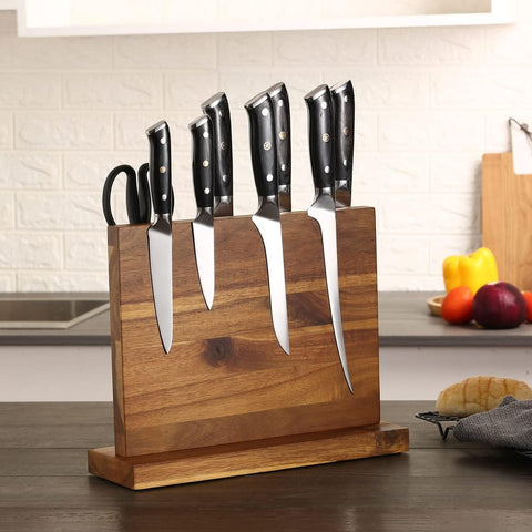 Image of Magnetic Knife Block - Magnetic Knife Holder - Magnetic Knife Stand- Cutlery Display Stand and Storage Rack