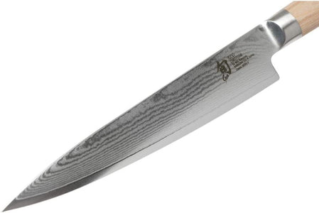 Classic Blonde 6” Utility Knife, Blonde Pakkawood Handle, Full Tang VG-MAX Blade