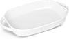 Ceramic 2.6 Quart Baking Dish Set of 1, 9.3" X 13" (White, 1 Piece Assortment)