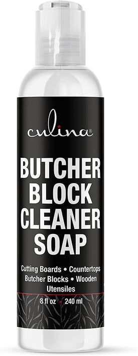 Culina All Natural Cutting Board Butcher Block Countertop wooden Utensils soap cleaner - LivanaNatural 