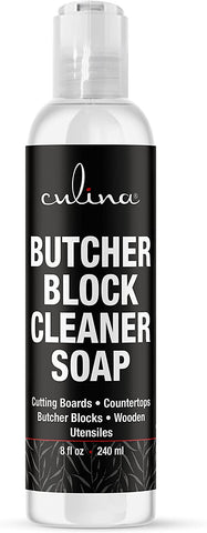 Image of Culina All Natural Cutting Board Butcher Block Countertop wooden Utensils soap cleaner - LivanaNatural 