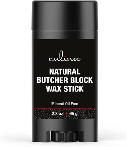 Image of Culina Butcher Block Cutting Board Bamboo Conditioner Wax Stick | Best for Wood & Bamboo Conditioning & Sealing | Does NOT Contain Mineral Oil! - LivanaNatural 