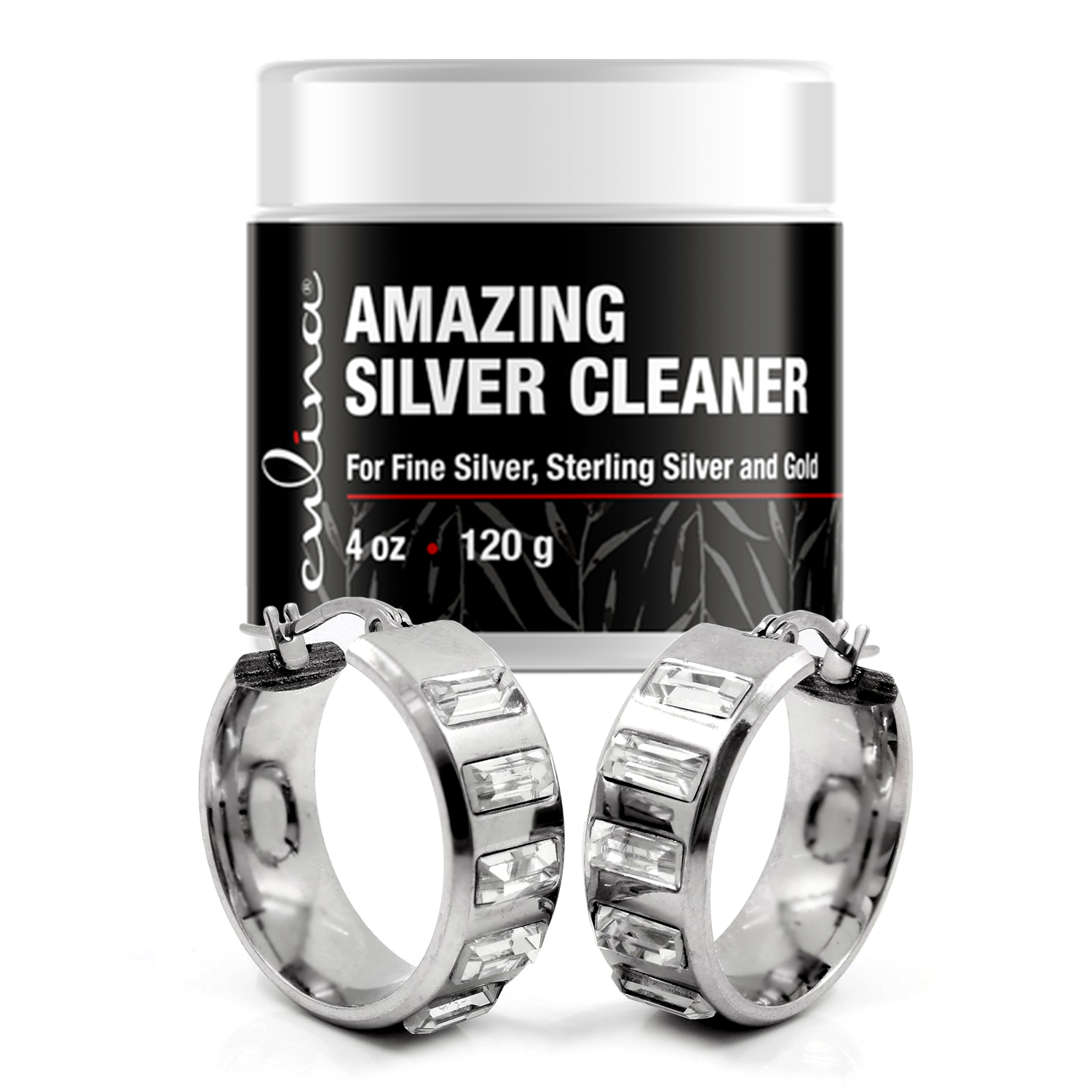 Culina Foaming Silver Cleaner | Silver Polish | Kosher OU Certified | Made in USA - Livananatural